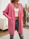 Batwing Sleeve Cardigan Solid Color Sweater Jacket