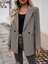 Women's Commuter Color Collision Lapel Button Down Blazer