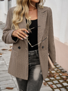 Women's Commuter Color Collision Lapel Button Down Blazer