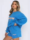 Fashionable street style English letter print sweatshirt sweatpants sweater suit