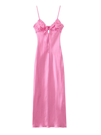 New Layered Satin Party Dress