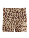 New Leopard Print Pullover V-Neck Suspender Bodysuit/Short Casual Pants