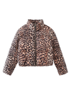 New Leopard Print Stand Collar Jacket Cotton Outerwear