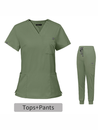 V-neck short-sleeved hospital nurse suit female operating room washing clothes