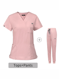 V-neck short-sleeved hospital nurse suit female operating room washing clothes