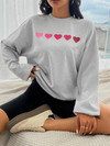 Valentine's Day Love Print Casual Loose Long Sleeve Sweatshirt