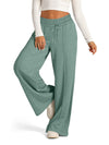 Women's Tie-Dye Solid Color Waisted Fashion Wide Leg Casual Pants