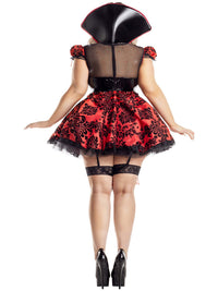 Halloween costumes, vampire devil costume, gothic court queen costume