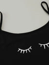 Eyelash Print Camisole Top Star Moon Shorts Loungewear Set