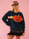 Women's Halloween sequined sweatshirt loose casual top