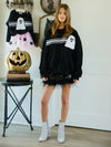 Women's Halloween sequined sweatshirt loose casual top