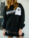 Women's Halloween sequined sweatshirt loose casual top