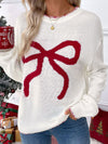 Loose Long Sleeve Crewneck Christmas Sweater