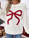 Loose Long Sleeve Crewneck Christmas Sweater