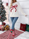 Loose Long Sleeve Crewneck Christmas Sweater