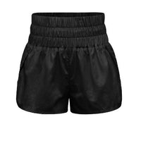 New elastic high waist shorts yoga quick dry sports shorts