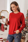 Round Neck Long Sleeve Sweatshirt