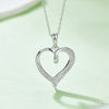 Moissanite 925 Sterling Silver Heart Shape Necklace