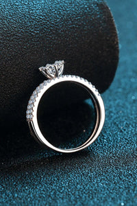 1 Carat Moissanite 925 Sterling Silver Ring - Everydayswear