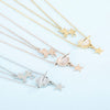 Unicorn and Star Shape Double-Layered Pendant Necklace