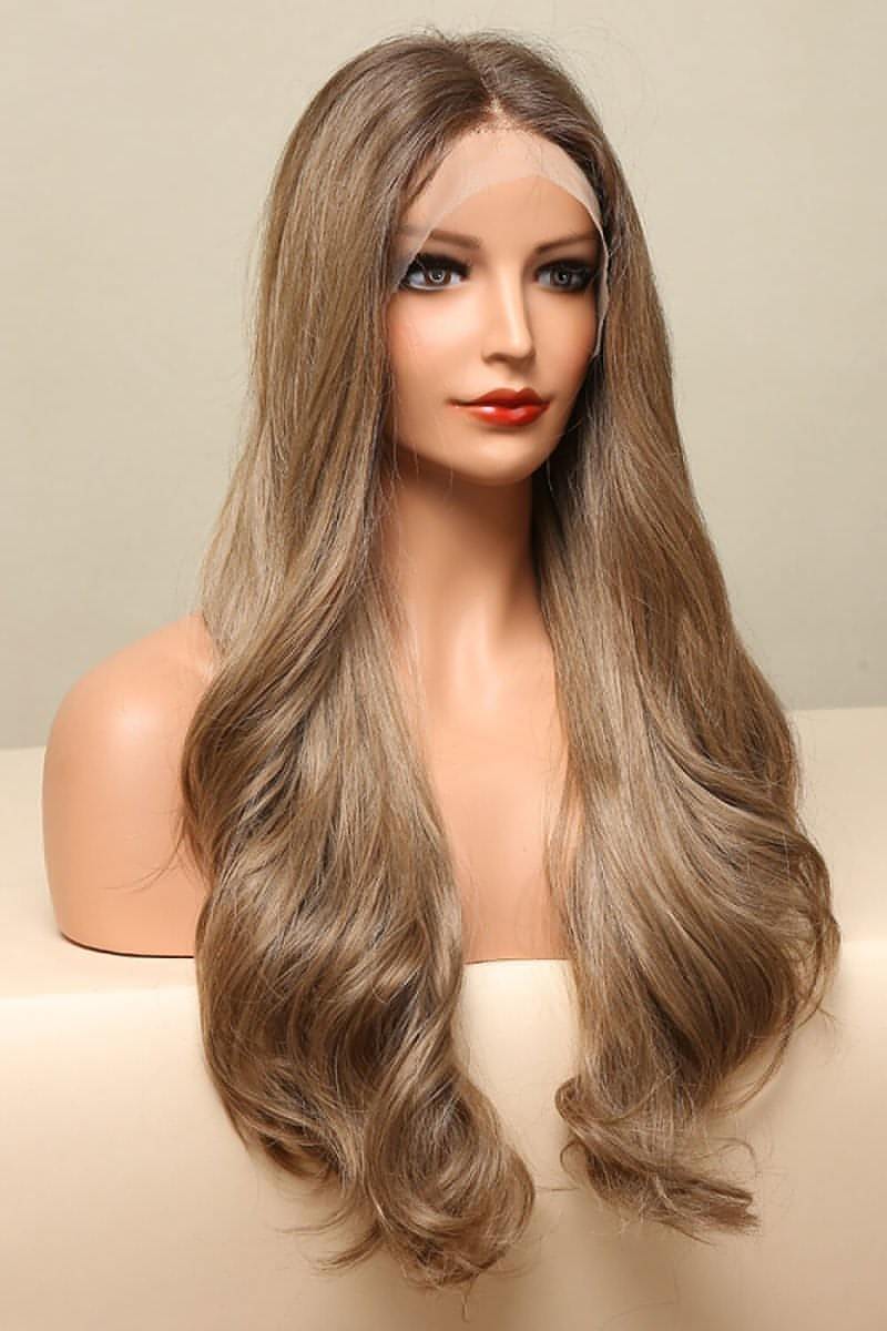 13*2" Lace Front Wigs Synthetic Long Wave 26" 150% Density in Golden Brown - Everydayswear