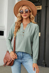 Notched Long Sleeve T-Shirt