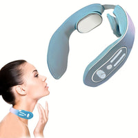 Neck Acupoint Lymphatic Massager, Electric Pulse Neck Massager, Intelligent Heated Neck Massager, Reducing Fat And Wrinkles, Promoting Blood Pressure Circulation, And Soothing Muscles