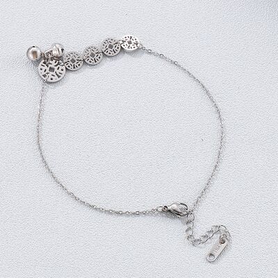 Stainless Steel Coin Shape Anklet Bracelet