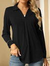 Johnny Collar Long Sleeve T-Shirt