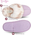 Women'S Comfy Faux Fur House Slipper Scuff Memory Foam Slip on Anti-Skid Sole