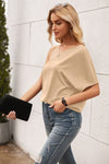 Single Shoulder Half Sleeve T-Shirt