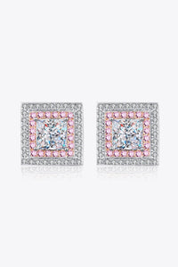 Moissanite Square Stud Earrings