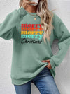 MERRY CHRISTMAS Graphic Long Sleeve Sweatshirt