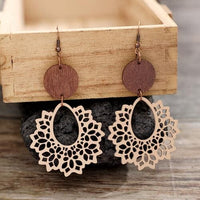 Geometric Cutout Dangle Earrings