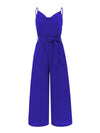 Tied Spaghetti Strap Wide Leg Jumpsuit