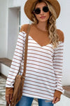 Striped Round Neck Long Sleeve T-Shirt