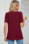 Square Neck Short Sleeve T-Shirt