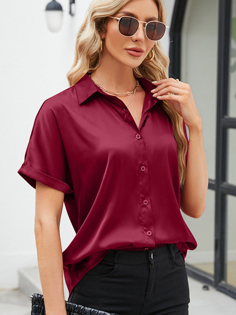 Button Up Short Sleeve Shirt