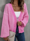 Heathered Lantern Sleeve Cardigan