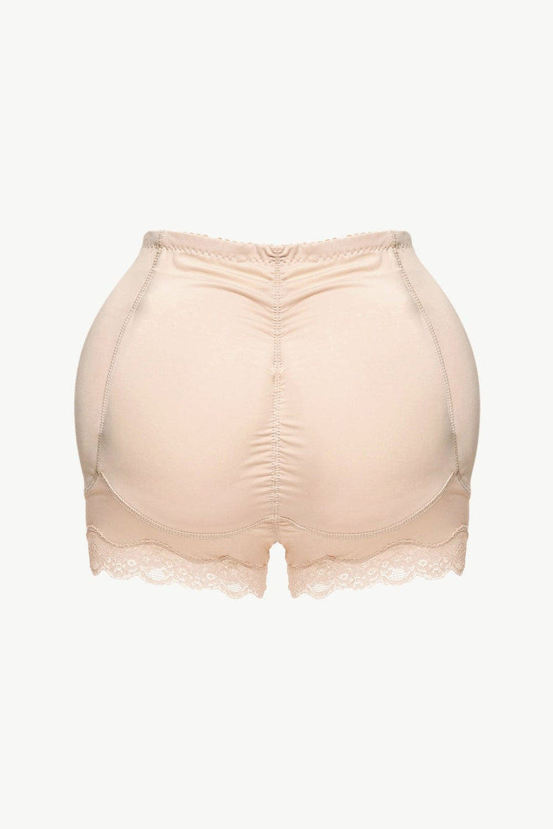 Full Size Lace Trim Shaping Shorts