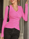 Surplice Long Sleeve T-Shirt