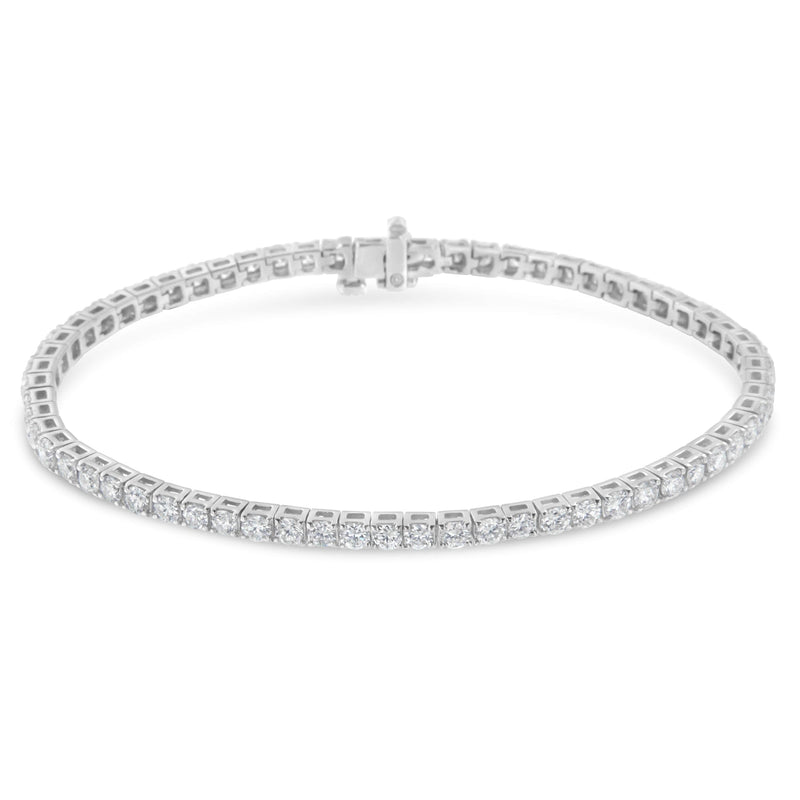 IGI Certified 14K White Gold Diamond 7" Tennis Bracelet (H-I,I1)