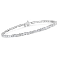 IGI Certified 14K White Gold Diamond 7" Tennis Bracelet (H-I,I1)