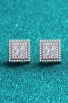 Moissanite Square Stud Earrings