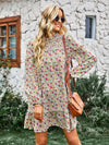 Women's fashion waist reduction holiday loose Floral Dress