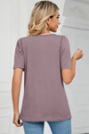 Square Neck Short Sleeve T-Shirt