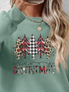 MERRY CHRISTMAS Round Neck Long Sleeve Sweatshirt