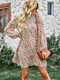 Women's fashion waist reduction holiday loose Floral Dress