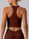 Square Neck Racerback Cropped Tank