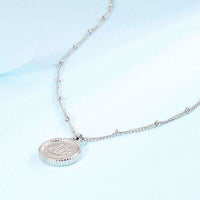 Stainless Steel Coin Pendant Necklace